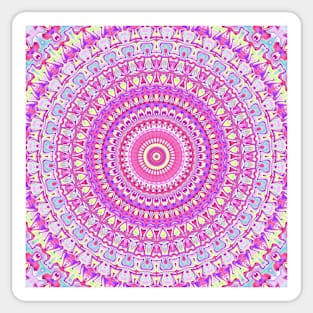 Funky Pink Mandala Sticker